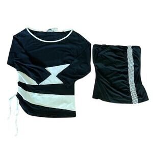 Y2K Bebe & Arden B Top Bundle NWT Size Large Striped & Checkered Tube Top